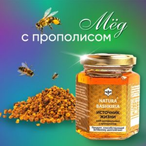 МЕД С ПРОПОЛИСОМ Ave Apis — купить напрямую у Производителя — оптимальная цена